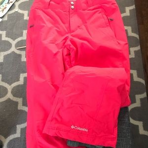 Pink Columbia Ski pants